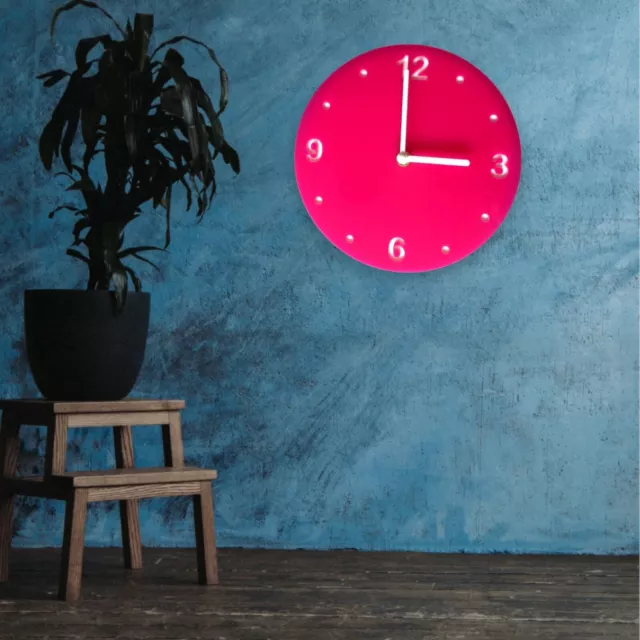 Round Shaped Wall Clocks - Standard or Large, Many colour options