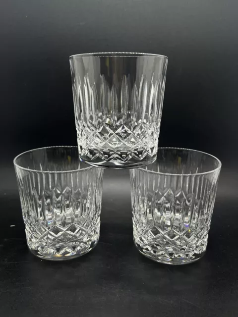 3 Edinburgh Crystal Cut Whiskey Glass Made In Scotland Ex Condition