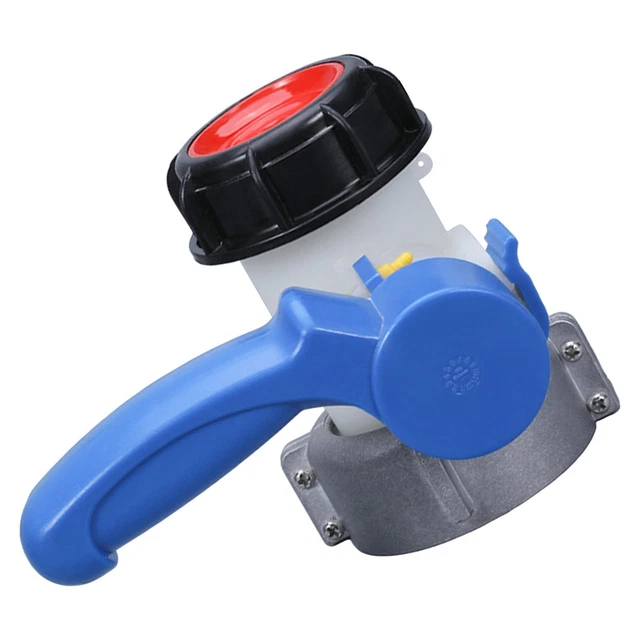 Robinet De Réservoir IBC 62 Mm - En Polyéthylène - Pour Cuves, Récupération Eau De Pluie - Robuste Et Réutilisable