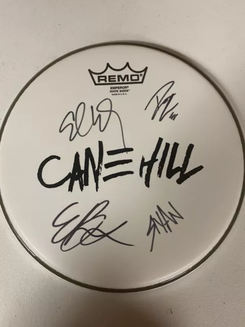 Cane Hill Autographed Signed 10" Drumhead With Exact Signing Picture Proof