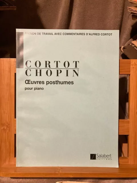 Chopin Oeuvres posthumes pour piano édition Alfred Cortot éditions Salabert