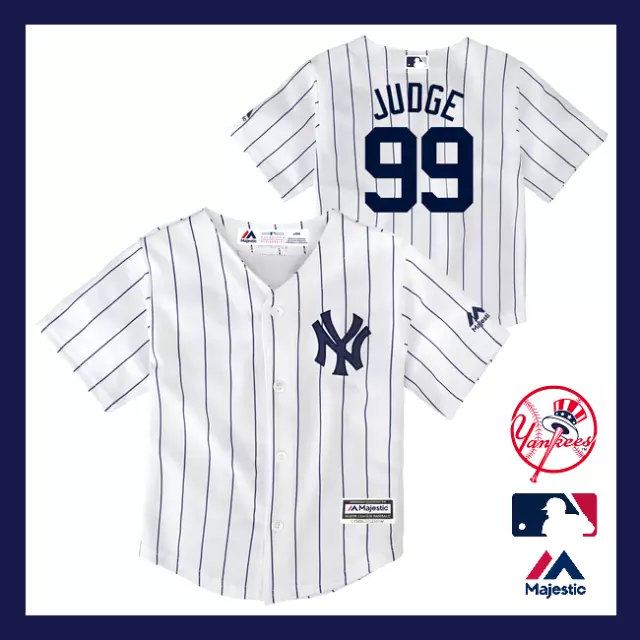 ⚾New York Yankees⚾Majestic⚾Boys Official MLB Baseball Jersey⚾4 Years⚾New⚾99⚾