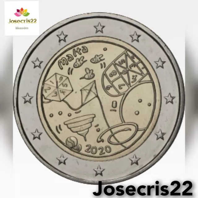 2€ Conmemorativa Malta 2020 "Juegos". Sin Circular