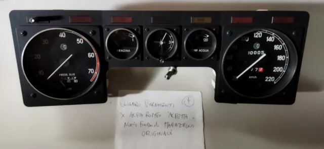 Alfa Romeo Alfetta Quadro Strumenti.  Veglia Originale Nuovo Nos