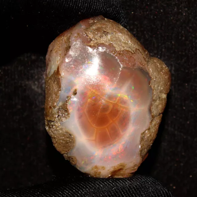 124 CTS Big Opal Fire rough Natural Ethiopian opal rough opal Raw 38x28x26mm