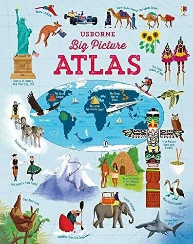Big Picture Atlas (Atlases) by Emily Bone, NEW Book, (Hardback) (T1)