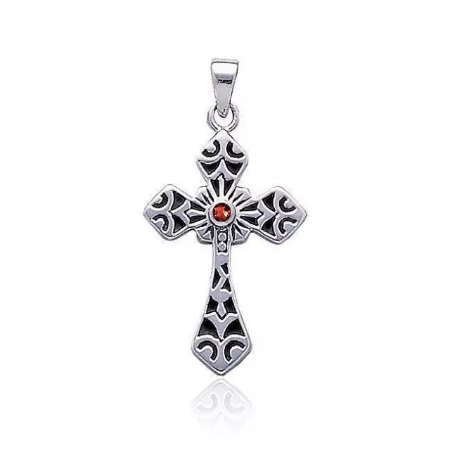 Celtic Cross .925 Sterling Silver Pendant Peter Stone Jewelry Fine Elegant Gem