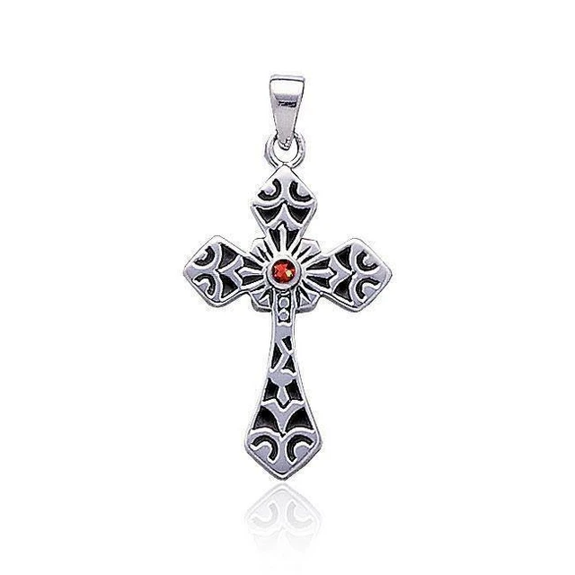 Celtic Cross .925 Sterling Silver Pendant Peter Stone Jewelry Fine Elegant Gem