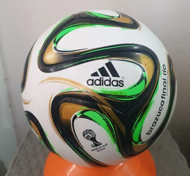 ADIDAS BRAZUCA FINAL Rio FIFA World Cup Brazil 2014 Match Ball Soccer Size  5 £39.56 - PicClick UK