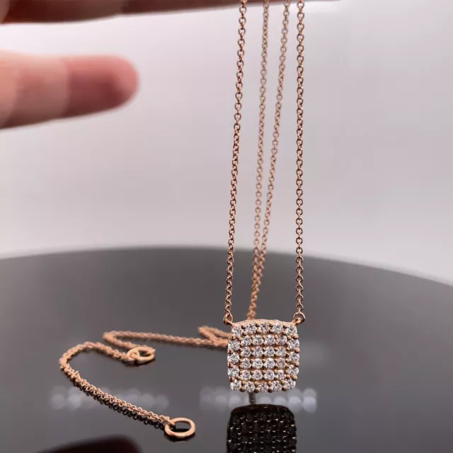 Bony Levy 18k Rose Gold Rita Diamond Pendant Necklace New $1595