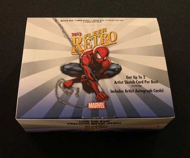 2013 Marvel Retro Empty Display Box Hobby Trading Upper Deck No Cards Ud