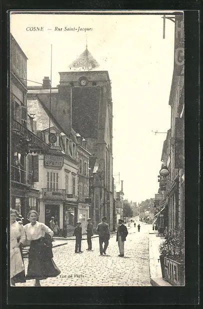 CPA Cosne, Vue en Rue Saint-Jacques 1926