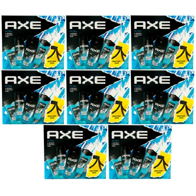 Axe Set de Cadeau Ice Chill 8 X 5-teilig 2 X Gel Douche + Spray pour Corps +