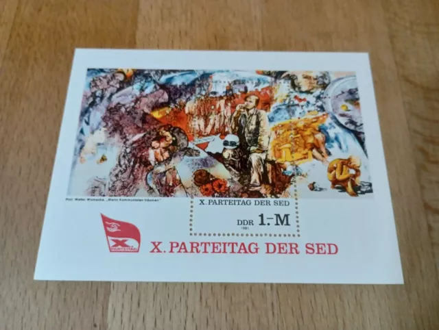 DDR Mi.Nr 2599 Block 63 Postfrisch . Parteitag der SED