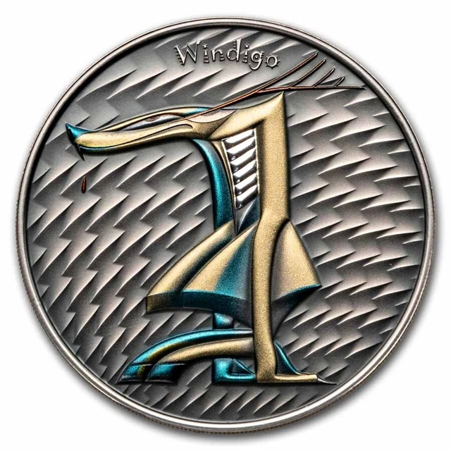 2023 Niue 1 oz Silver Antique World of Cryptids: Windigo - SKU#287108