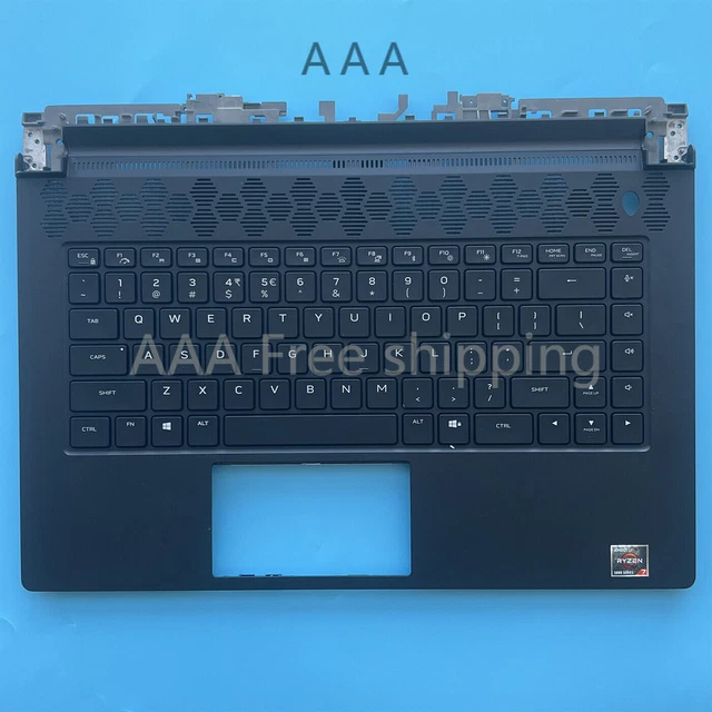 UPPER PALMREST COVER Keyboard For Dell Alienware M15 R5 R6 00P3H1 0P3H1 ...