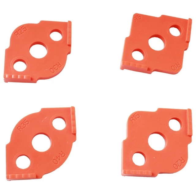 Modello Per Raggio D'Angolo 4 In 1 – R30 R35 R40 R45, Stampo Portatile In Lega Di Alluminio Per Falegnameria Fai Da Te