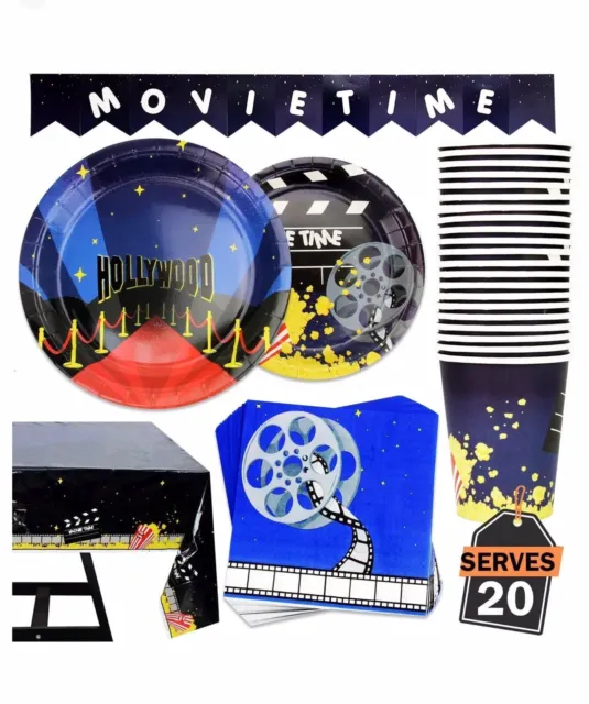 HOLLYWOOD BIRTHDAY PARTY DECORATIONS BALLOONS SCENE SETTER CENTERPIECE  TABLE KIT