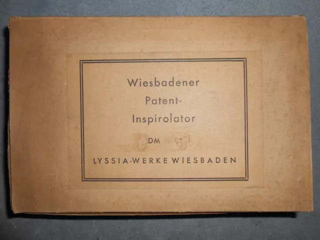 Wiesbadener Patend Inspirolator in OVP  mit Gebrauchsanweisung