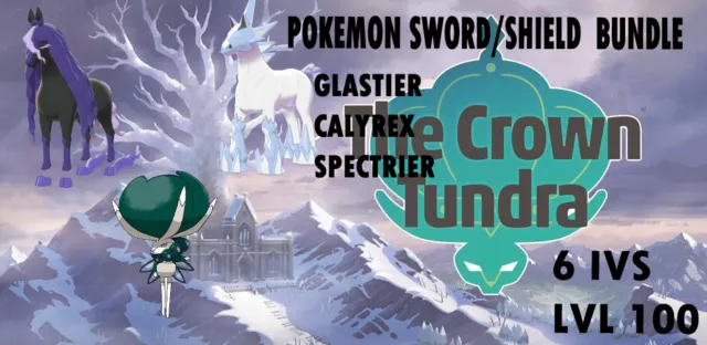 Pokemon Sword & Shield ⚔️ LEGENDARY SPECTRIER & GLASTRIER🔥6IV CROWN TUNDRA  DLC!