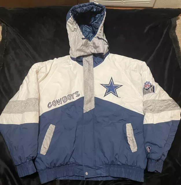 VINTAGE 90S DALLAS Cowboys Pro Player Jacket Graffiti Spell Out Rare ...