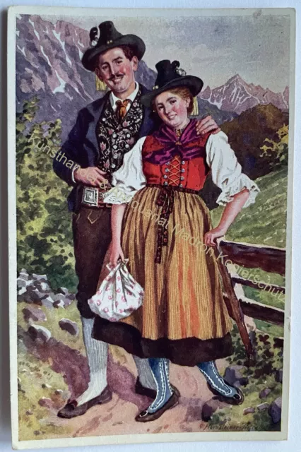 AK Motiv Trachten Tirol um 1920 Tracht Mode Tradition