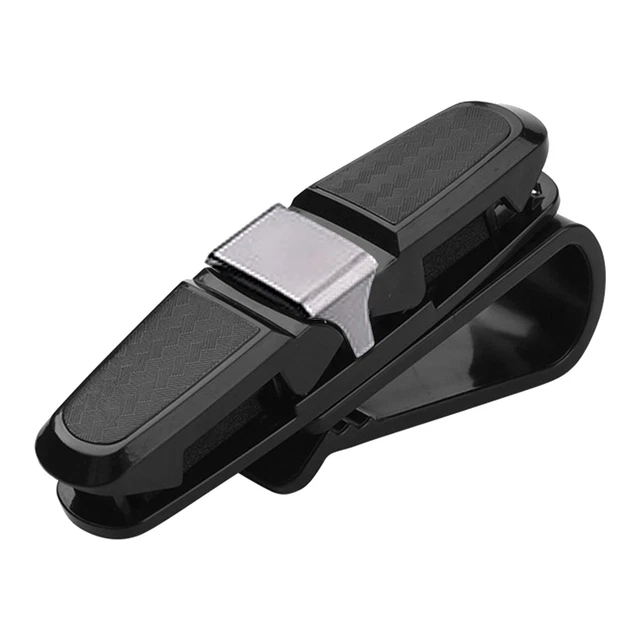 Porta Occhiali Auto Magnetico In Pelle Con Ventosa Per Visiera - 2 Pezzi - Accessori Interni Auto
