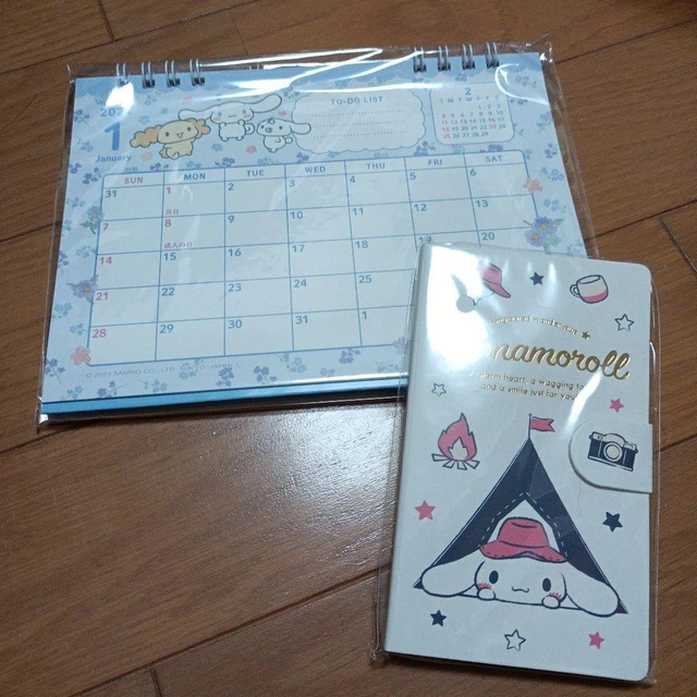 NOVELTY CINNAMOROLL MINI Memo Pad 2024 Desk Calendar Set 58.89 PicClick
