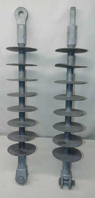2x MacLean Power Systems MPS DS-35M Silicone Polymer Dead-End 35kV Insulator