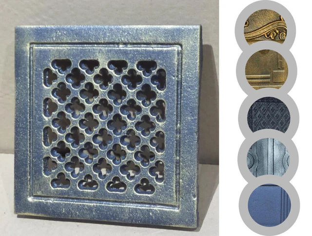 four four à bois fonte fonte fumoir la grille de ventilation - COULEURS