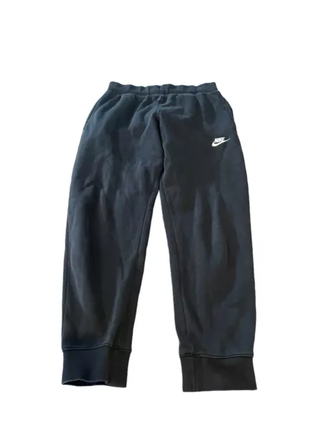 Nike Boys Youth Track Pants Size L Black Elastic Waist Pockets