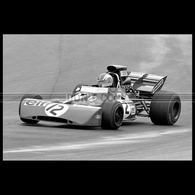 Photo Vintage François Cevert - Tyrrell F1 Au Grand Prix Des USA