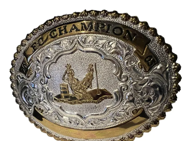 2003 FC Champion Silver Belt Buckle California Gym Khana Association