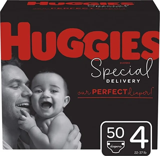 Huggies Special Delivery Hypoallergenic Baby Diapers Size 4 Count 50