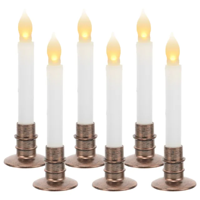6pcs Flameless Candle Lights LED Candle Lights Party Candle Lights Reusable