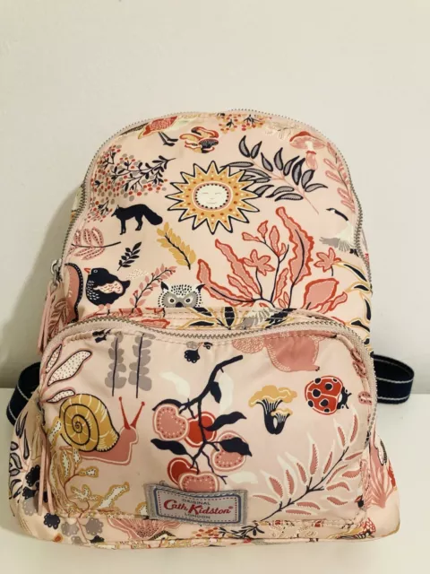 Cath Kidston Peach Floral Cute Backpack.