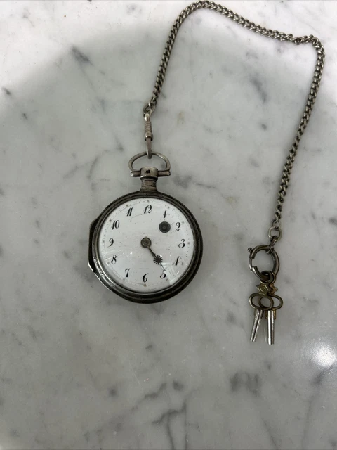 Cadre De Montre à Gousset Ancien - Pièce D'horlogerie Mécanique, Occasion Bon état, Pour Collection Ou Réparation