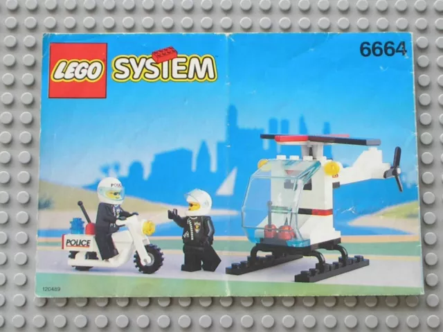 Notice Building instruction booklet LEGO System Set 6664 Chopper Cops