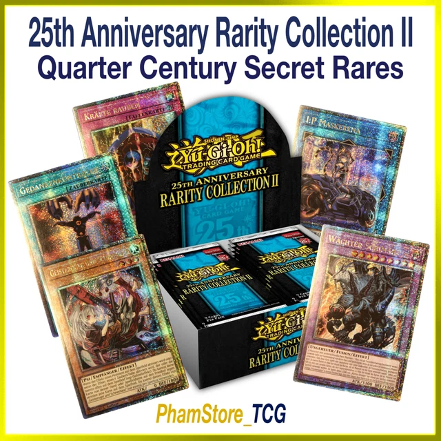 yugioh 25th anniversary rarity collection cards 25th Anniversary Rarity Collection Booster Box Display