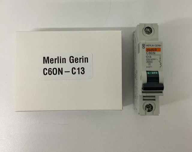 Merlin Gerin C60N-C13 Multi 9 13-Amp, 1-Pole Circuit Breaker Merlin Gerin C60N-C13 Multi 9 13-Amp, 1-Pole Circuit Breaker