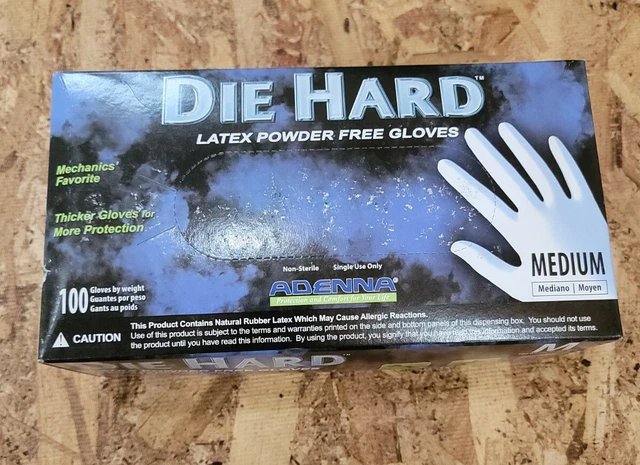 Die Hard Latex Mechanics Gloves Size Medium