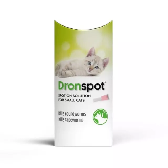 Droncit Dronspot Spot-On Cat wormer For Small Cats 1 x pipette 0.5 - 2.5kg