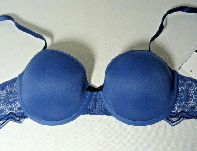 Soutien-gorge PUSH-UP PASSIONATA Modern Glam - Taille 85B (70B) Bleu Nuit/noir - Neuf Avec étiquettes