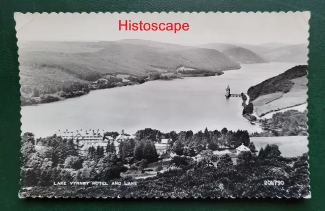 Postcard Unused - Lake Vyrnwy Hotel and Lake, Llanwddyn, Montgomeryshire, Wales.