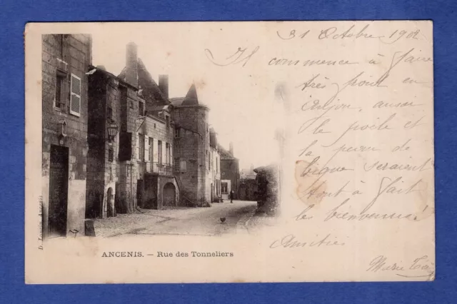 Hd * CPA / Carte Postale : Ancenis -  Rue Tonneliers 1902