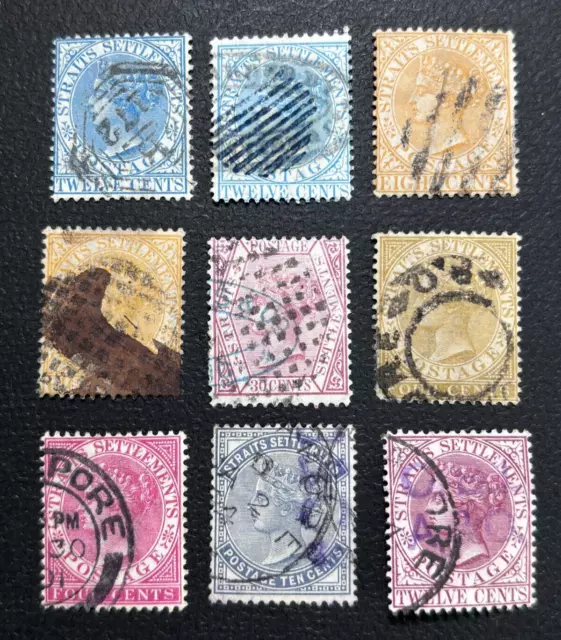 MALAYA stamps GB Straits Settlements  1867 - 1894 QV / used, VFU / EL644