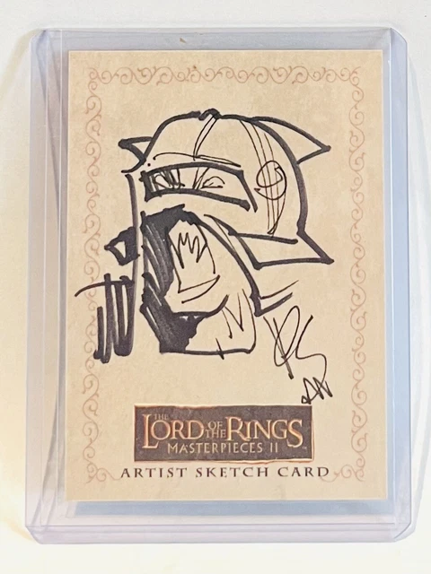 2007 Topps 1/1 Lord of The Rings Masterpieces II Artist Sketch Card
