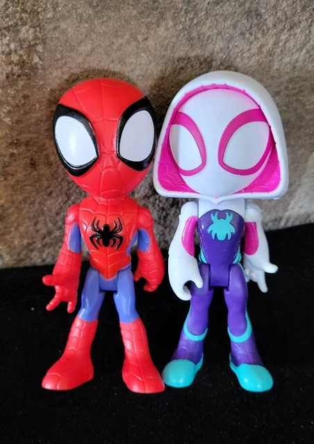 4" Marvel Spidey and His Amazing Friends Ghost-Spider Figure Spiderman pair