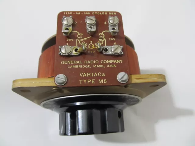 General Radio Variac M5 - 115V, 5A,  350 Cycles Min 3