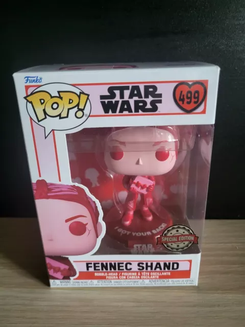 Pop Funko Star Wars Fennec Shand 499. Édition spéciale. Saint Valentin
